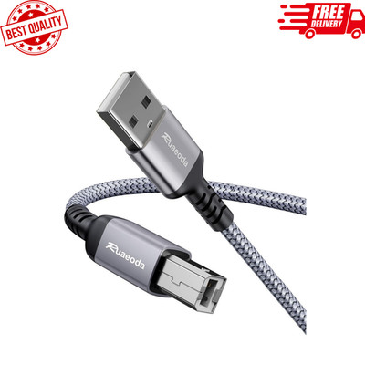 USB 2.0 Printer Cable Type A to B Male 10 ft USB Printer Cable Compatible USB A 