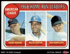 1969 Topps #5 Frank Howard AL HR Leaders Senators / Tigers / Red Sox 3 - VG