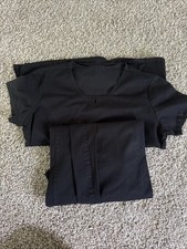 Women  s Black Scrubs Size Small, Matching Pants