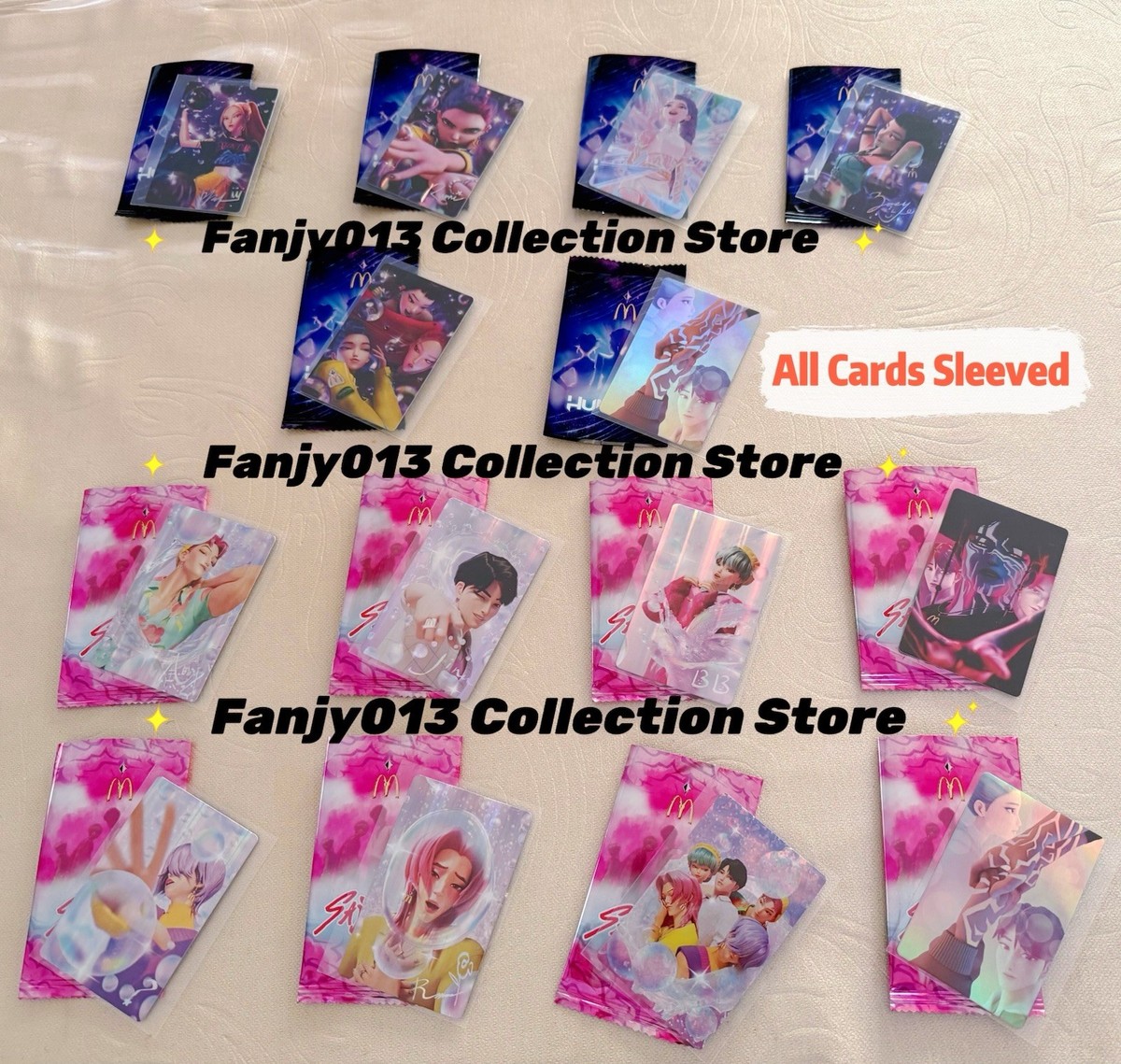 McDonalds 2026 Kpop Demon Hunters The Huntr/X &The Sajaboys Cards