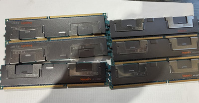 Lot of 6 8GB DDR3 Dell ECC Registered Hynix HMT31GR7BFR4C  PC3-10600 DDR3 1333