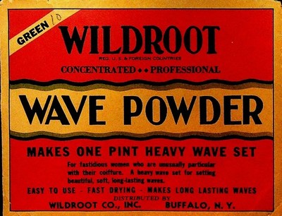 Wildroot Wave Powder Buffalo NY Envelope Green