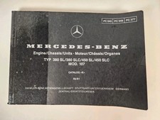 1981 Mercedes Benz 380 Slslc 450 Slslc Catalog K Mod. 107 Engine Chassis