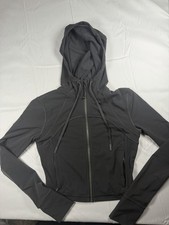 Lululemon Nulu and Mesh Cropped Define Jacket Graphite Grey Size 2
