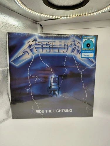 Metallica "Ride The Lightning" 12" Record LP SEALED (2021 Reissue), (Blue Vinyl)