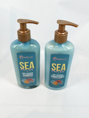 Mielle Sea Moss Shampoo & Conditioner Set Anti-Shedding 8oz Pump