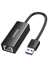 UGREEN USB to Ethernet Adapter, 1000Mbps Plug and 2.4 0.9 0.6 inch, Black