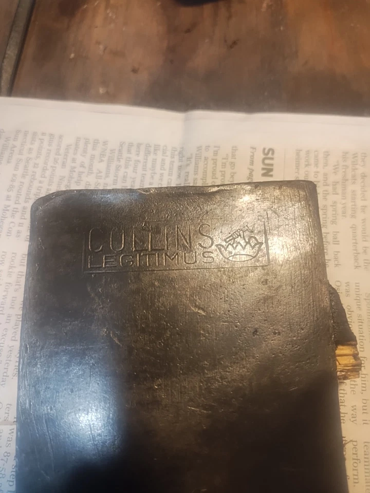 Cabeza de hacha Collins Legitimus de colección 4 libras 4 1/2 hojas Foto 2 de 4