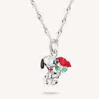 Thomas Sabo Kette Peanuts Snoopy Mit Rose 925 Silber KE2353-664-7 LäNge 45 Cm