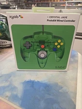 Nintendo 64 XYAB Controller Proto64 Crystal Jade  Wired New and Sealed