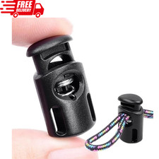 10 PCS Plastic Spring Cord Locks for Drawstring, Paracord Toggle Stopper Clasp