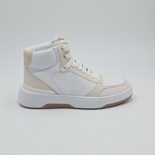 Chaussures Femme Guess 36 Baskets Blanc Beige Cuir Synthétique 01MA