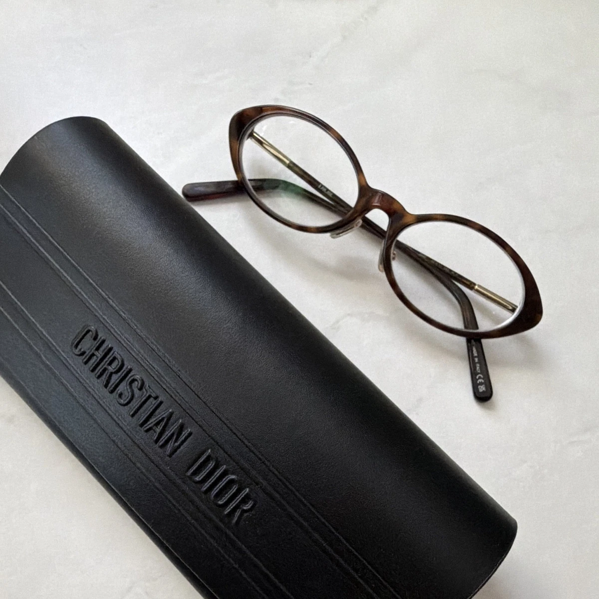 Christian Dior 3782 Brown Gold Metal Oval Eyeglasses 54-16 145 Dior Brown Oval Eyeglass Frames for sale | eBay main image 4