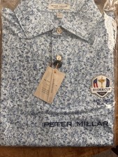 Peter Millar Crown Sport Summer Comfort 2025 Ryder Cup Bethpage Black Polo