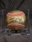 James Wood Signed Gold MLB Baseball Beckett Witness COA Autographed Nationals