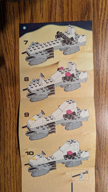 LEGO Space: Small Space Shuttle Craft (6842) Instruction Booklet Only