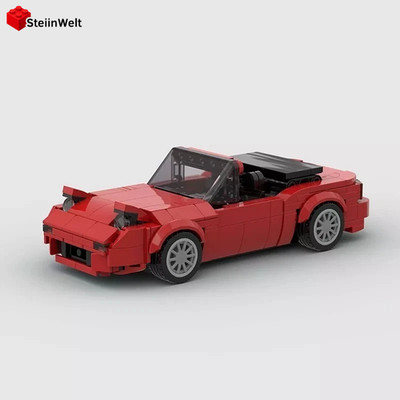 MOC car  Athletic Racing Coupe Brick Model japan auto building block