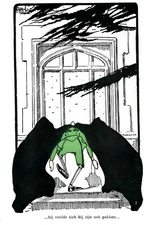 Vintage Art Deco Style Poster 🎨 - Mysterious Scene - 24x36” - Premium 💎 Art