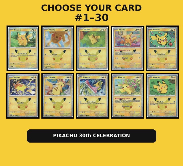Pikachu (30th Celebration)