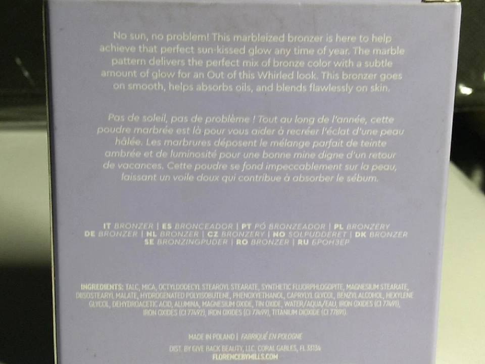 FLORENCE by mills Out of This Whirled Marble Bronzer COOL TONES - Contour Powder - Image 4 of 4