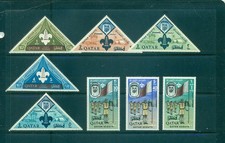 Qatar - Sc# 53-60. 1965 Boy Scouts. MNH $49.25.