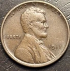 1911 S Lincoln Wheat Cent. Choice Brown.
