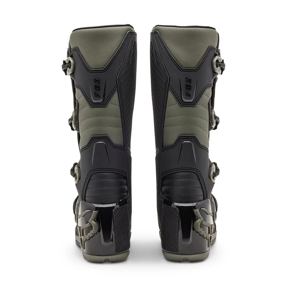 Fox Racing Mens Comp X Off Road Boots Buckle Closure Full Coverage Grey/Black Foto 4 de 4