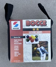 New Vintage Sportcraft Complete Bocce Set Leisure Series NIB