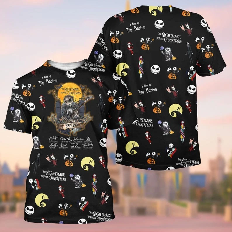 The Nightmare Before Christmas Halloween Tshirt 3D