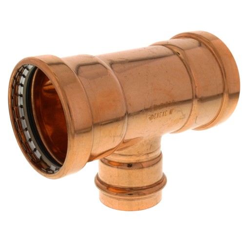 Viega ProPress 20698 3โ x 3โ x 2โ Copper Reducing Tee Press Fitting NEW