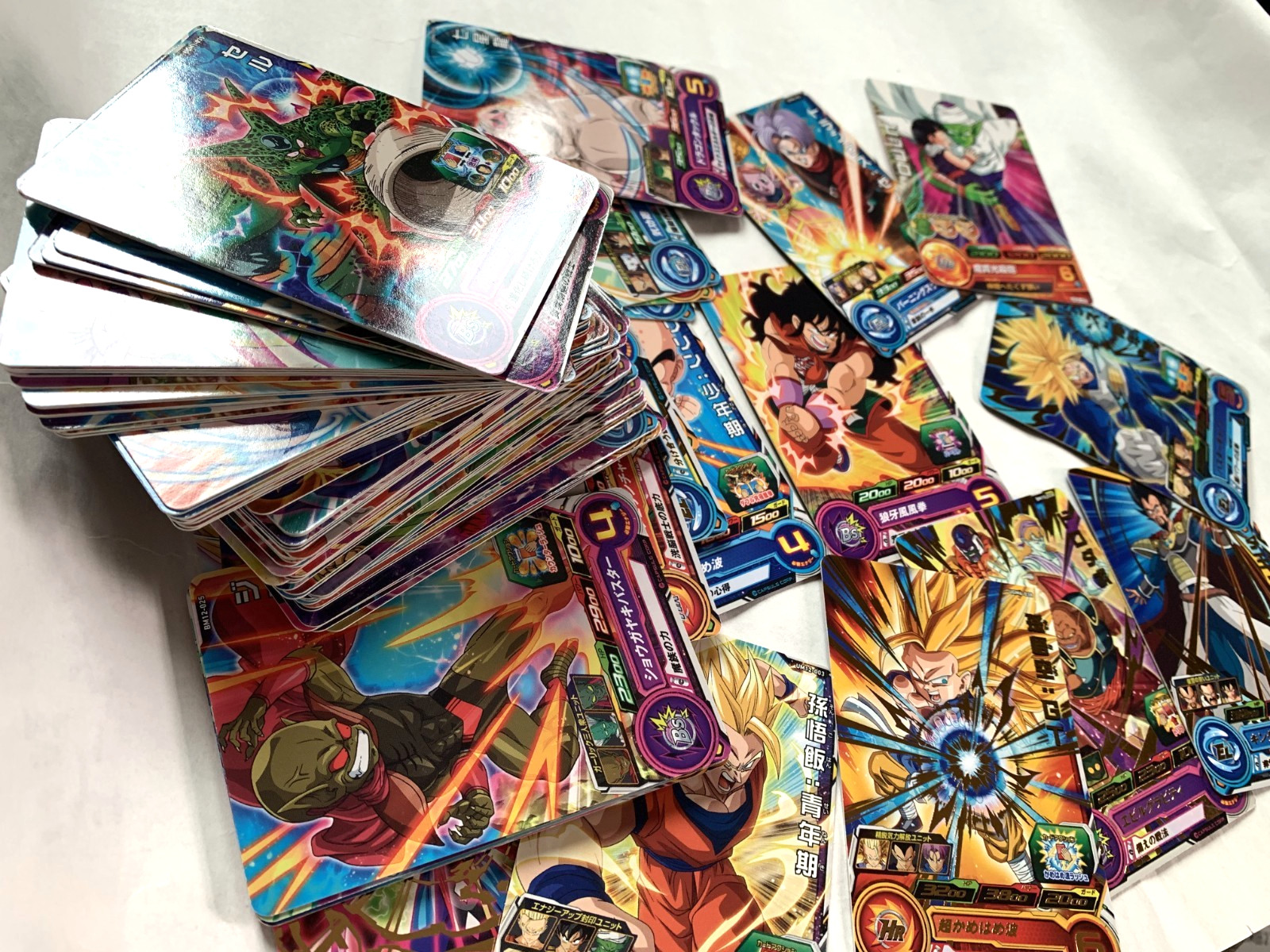 Lote a granel de tarjetas Dragon Ball de anime japonés SDBH TCG Goku Saiyan 3 Japón