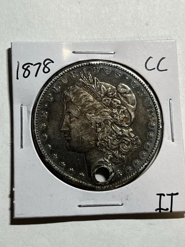 1878 CC Morgan Silver Dollar $1 Carson City Nice AU Details Better Date CC