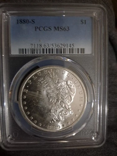 1880 S PCGS MS 63 MORGAN SILVER DOLLAR