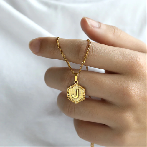 Personalized Initial Necklace Pendant 