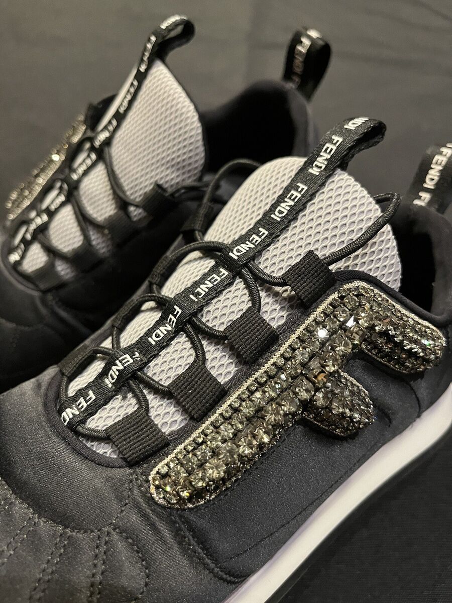$890 FENDI FANCY CRYSTALS SNEAKERS FF FREEDOM SHOES TRAINERS $890 FENDI FANCY CRYSTALS SNEAKERS FF FREEDOM SHOES TRAINERS
