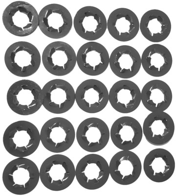 For Jeep Push Nut Retainer Clips- Fits 3/8'' Threaded Studs & Bolts- 25pcs- #060
