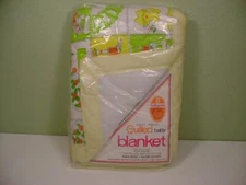 VTG NEW RIEGEL Ouilted Baby Crip Quilt /Comforter Baby Blanket Kittens USA