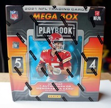 2021 Panini NFL Playbook MEGA Box New Factory Sealed 1 Auto or Mem card Per Box