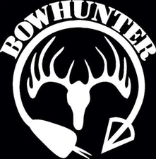 Vinyl Decal for Window - Bow Hunter (Deer - Buck)