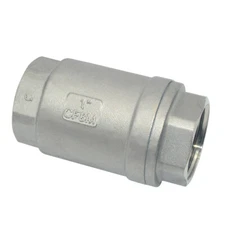 1 inch Vertical Check Valve NPT female Threaded Stainless Steel 1000psi