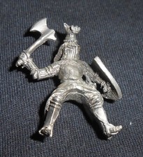 Small Lead Soldier  Knight with Axe  From Estate  Rides Horse 
