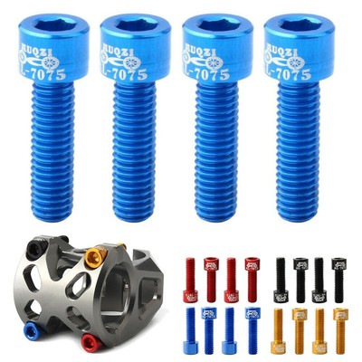 4pcs//Set MUQZI Aluminum Alloy Bicycle Headset Stem Bolts Bike Spare Tools Parts