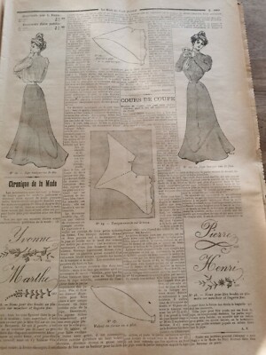 Revue LA MODE DU PETIT JOURNAL + Patron Robe Enfant N°12 De 1899 - Pièce De Collection Rare