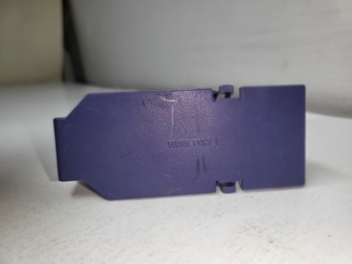 Official Nintendo Gamecube OEM Purple Serial Port  Plate Cover Replacement #18G