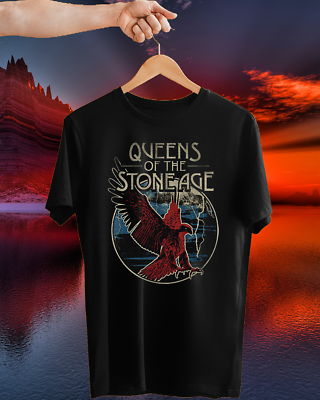 Queens of the Stone Age T Shirt Size S-4XL Cotton Black U1339 | eBay