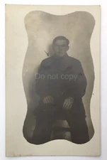 Antique RPPC of Young Man Military Soldier Age WW1 Era CYCO Unposted