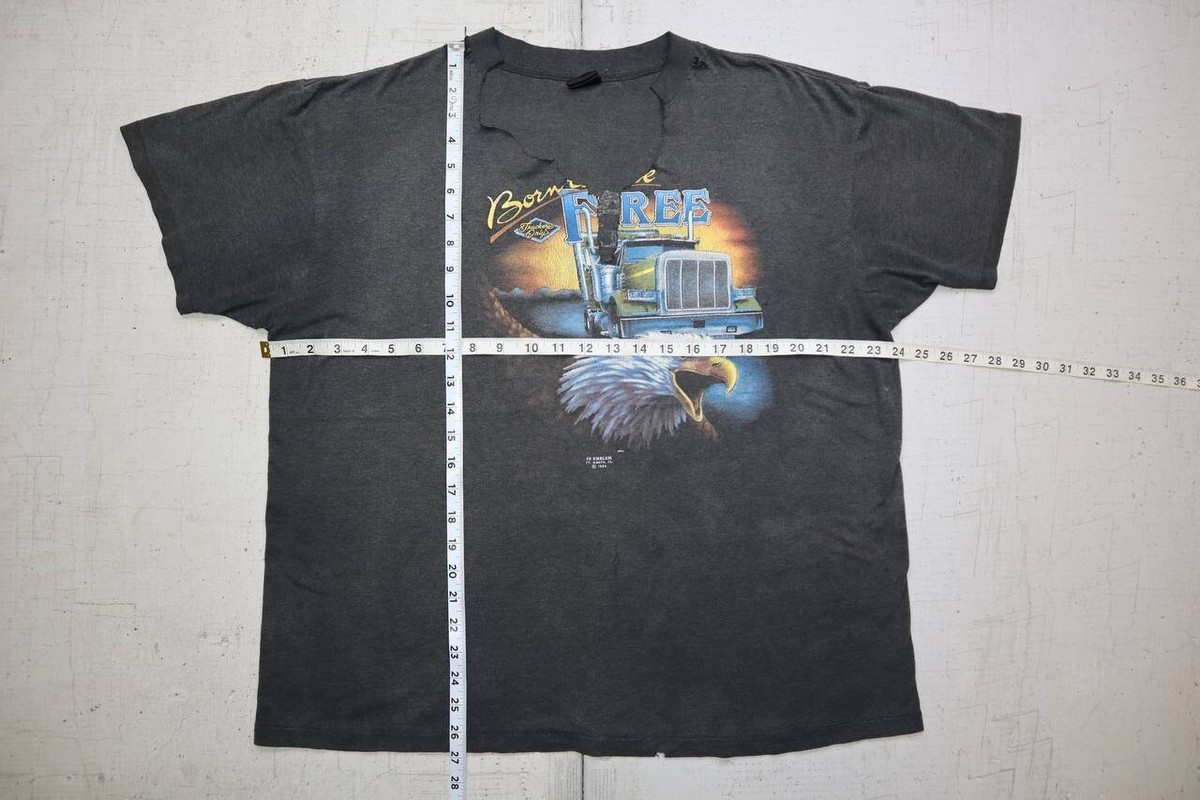 1988 3DEMBLEM BORN TO KILL Tシャツ vintage 3D Emblem Vintage Born to Kill 1988 Freeport NY Skull Biker