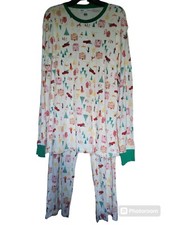 LC Lauren Conrad Men's Christmas Pajamas XL Holiday Village Jammies For Families