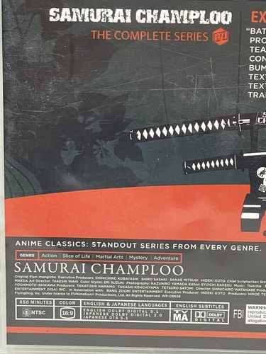 Samurai Champloo The Complete Series (Dvd, 2005 Anime TV Series, OOP, NTSC) Cad - Picture 9 of 11