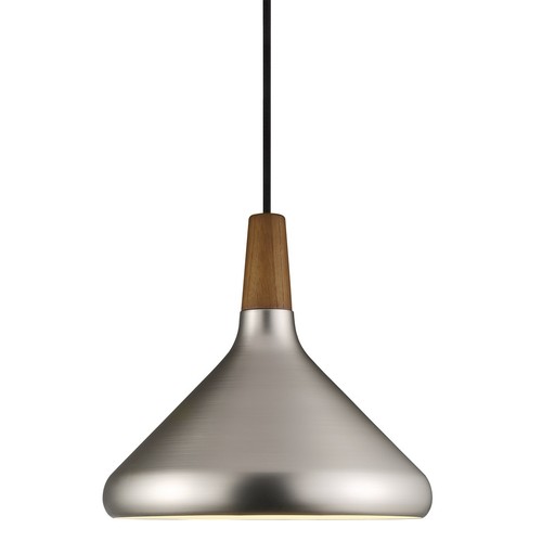 B-Ware Pendelleuchte Float 27 Nordlux 27cm Stahl Walnuss Pendel Hängelampe -105